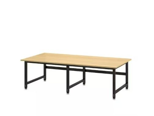Photo 1 of Partial Set Box 1 - Legs & Hardware Only - 72 in. L x 36 in. W 6-Leg Heavy Duty Workbench with Rubber Foots & Wood Tabletop