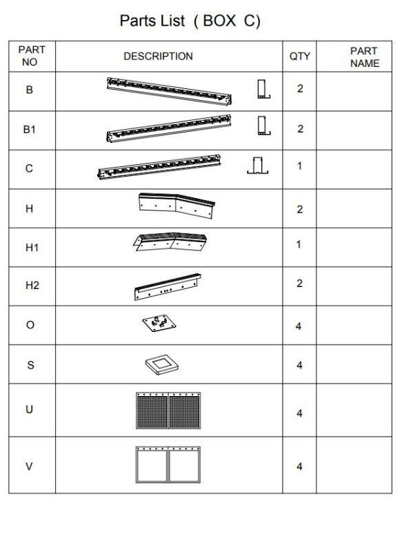Photo 1 of Partial Set 4/6 - Box C, D, E, F Included - Parts List in Pictures. 11 ft. x 13 ft. Louvered Pergola with Adjustable Rainproof Roof, Wood Grain Outdoor Aluminum Pergola for Patio, Black