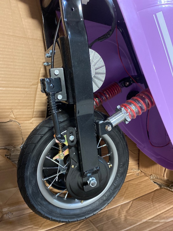 Photo 1 of Kids Motorcycle, 2 Wheel Electric Motorcycle for Girls Ages 8-12, 24V Ride on Toys with Music, Story, Headlight, 3 Speed Options, Up to 60min Ride Time, for Riders up to 143 lbs, Easy Assemble, Purple
