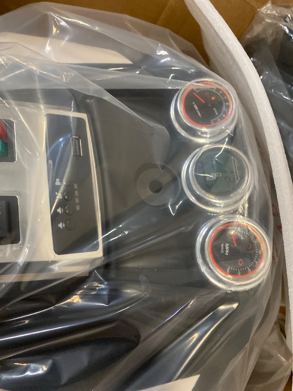 Photo 1 of 12V Kids Ride on ATV Car MUKIDY 2 Wheeler Motorcycle Electric Vehicle ATV with LED Music Ride on Car Toy for Boys and Girls -White