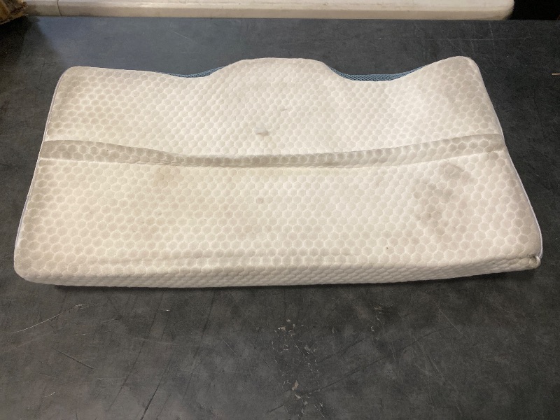 Photo 1 of Derila King Size Neck Pillow for Sleeping, Cervical Pillow, Memory Foam Side Sleeper Pillows, Bed Contour Pillows for Back, Stomach Sleepers for Men 23.6x13.4x4.3 in