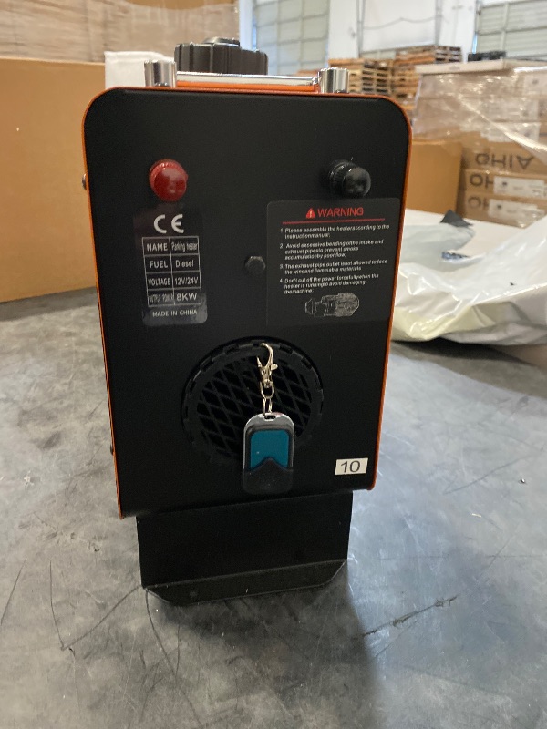 Photo 1 of Silvel Diesel Air Heater All in One Portable 4L Tank Orange 12V24V LCD Remote Control Suitable for Vehicles Outdoors