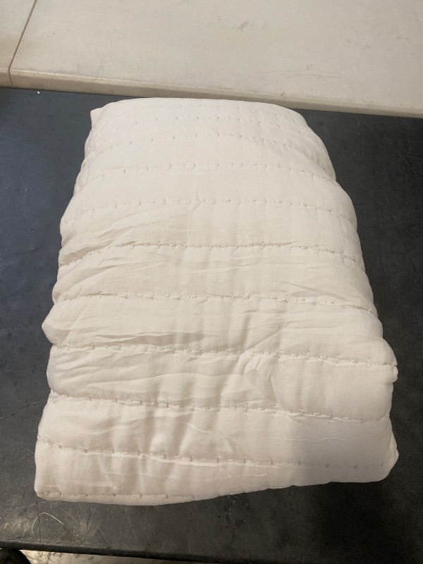 Photo 1 of Cal King - ROARINGWILD Neutral Beige Oversized California Cal King Size Quilt Bedding , Quilted Blanket Thin Comforter 118x106 inches