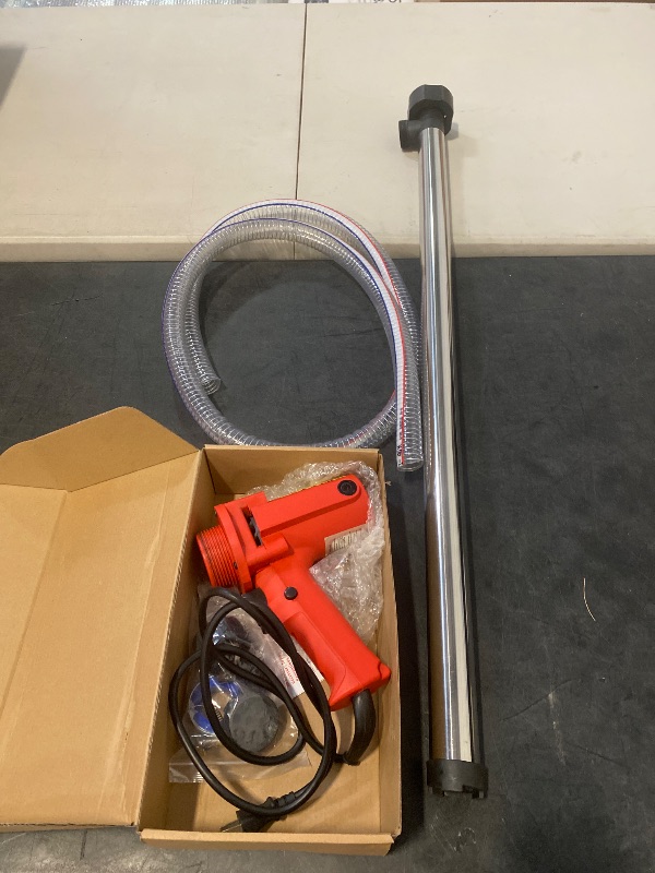 Photo 1 of 110V Electric Fuel Transfer Pump-High Power 1980W Multi-Functional Liquid Transfer Pump Includes 91CM stainless Steel Tube + 2M Steel Wire Hose For Diesel,Lubricants,Water,Slightly Viscous Liquid
