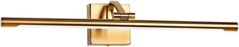 Photo 1 of 24 Inch Picture Light - Dimmable LED Wall Sconce for Artwork, Gold Brass Finish, Hardwired Gallery Lighting for Paintings and Photos