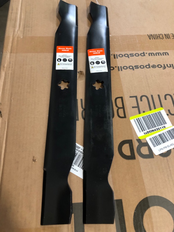 Photo 1 of 42 Inch Mower Blades for Craftsman LT1000 LT2000 T110 YT3000 138971 532138971 Poulan Pro 42" Deck Riding Mower Lawn Tractor PP19A42 Husqvarna YTH18542 (5 Point Star)
