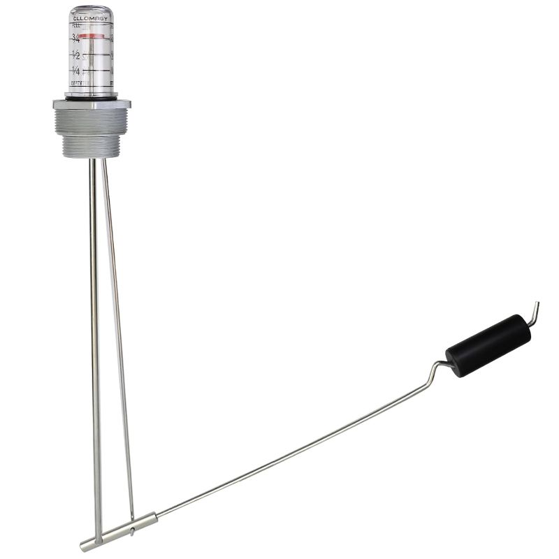 Photo 1 of Oil Tank Gauge Fuel Oil Tank Level Gauge,Float Level Measure Compatible with Scully Signal Corp's Scul-Tel & for Intelli-Tank (Vertical) Depth from 42" to 44" Diameter,1-1/2" and 2" Male NPT Thread

