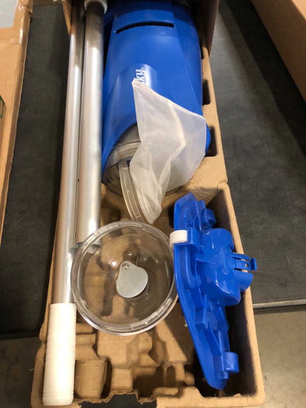 Photo 1 of 2025 Upgraded Handheld Pool Vacuum Cleaner for Above Ground & Inground Pools - Cordless Pool Cleaner w/18.5GPM Suction, Telescoping Pole(20-69in), 2 Brush Heads - Ideal for Spas & Hot Tubs
