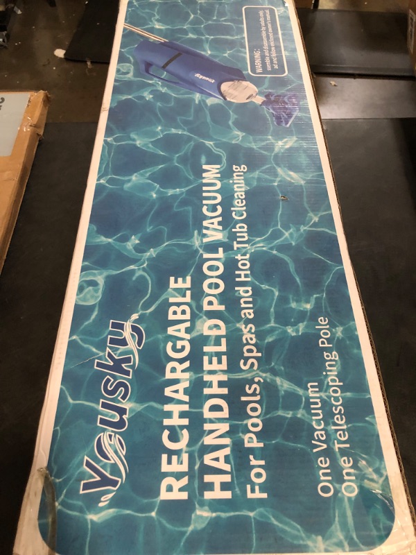 Photo 1 of 2025 Upgraded Handheld Pool Vacuum Cleaner for Above Ground & Inground Pools - Cordless Pool Cleaner w/18.5GPM Suction, Telescoping Pole(20-69in), 2 Brush Heads - Ideal for Spas & Hot Tubs
