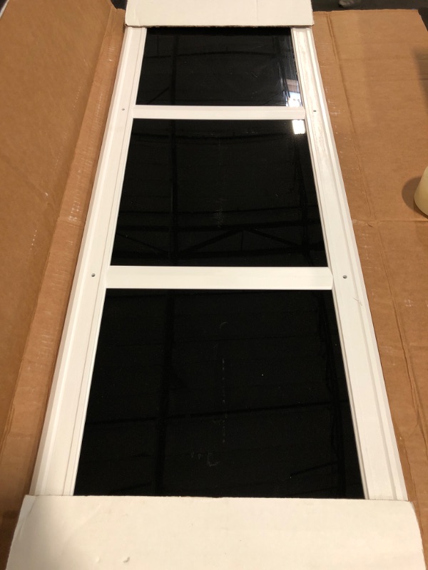 Photo 1 of Coach House Heritage Décor – 2 Simulated Garage Door Window Kit (Easy-Install Faux Windows), Decorative Hardware, Made in USA, White
