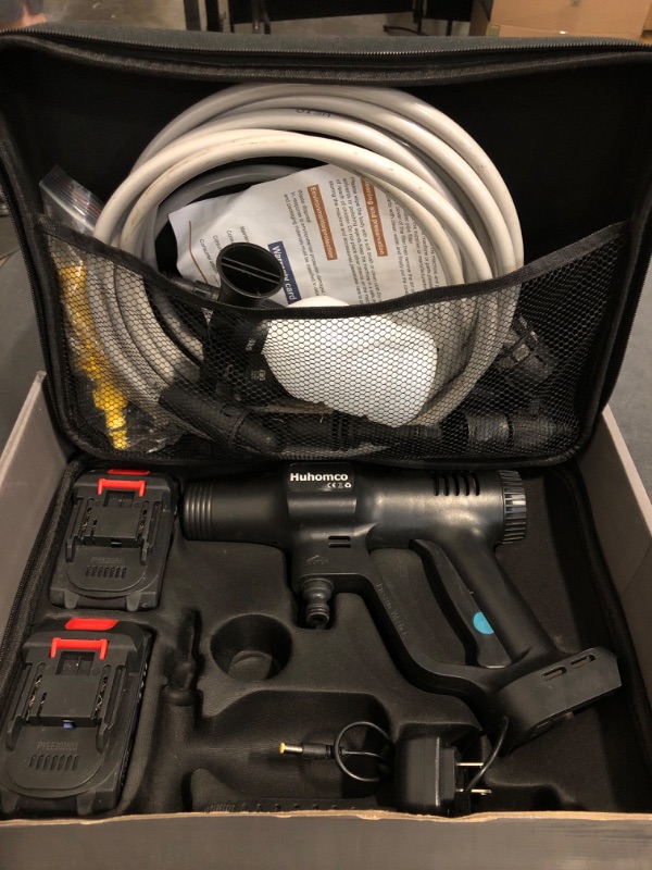 Photo 1 of Pressure Washer Cordless Battery Powered 1450PSI with 2×4.0Ah Battery,Battery Operated Pressure Washer,Portable Power Washer Handheld for Car Cleaning
