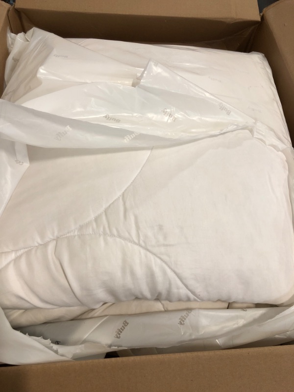 Photo 1 of Buffy 100% Eucalyptus Lyocell Duvet Cover with Corner Ties - Protects and Covers Your Comforter/Duvet Insert, Silky Soft, Cool-to-The-Touch, Naturally-Dyed (White, Full/Queen)
