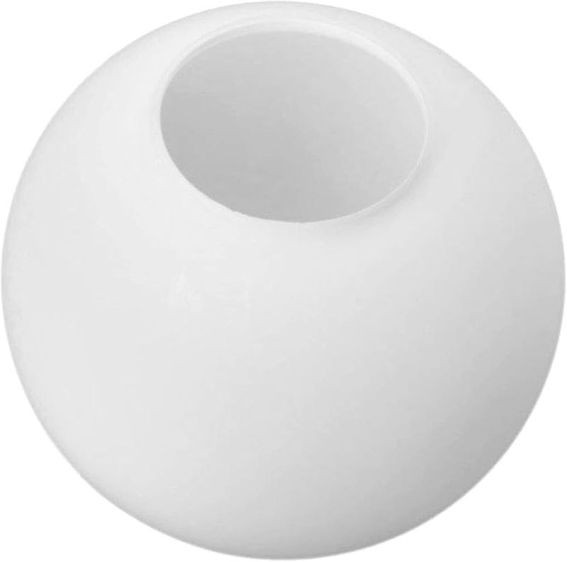 Photo 1 of 7.1 Inch Frosted White Glass Globe Lamp Shade with 2.56" Smooth Opening (No Lip) Milk Glass Ball Lampshade Cover Opal Sphere Shade Chandelier Light Fixture for Wall Sconce Pendant Light Table Lamp
