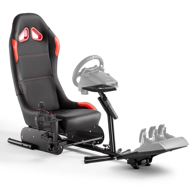 Photo 1 of DIWANGUS Racing Simulator Cockpit Steering Wheel Stand with Seat Gaming Chair Sim Racing Cockpit for G29 G920 G923 G27 G25 T248X T248 T300RS T150 458 TX Xbox PS4 PS5 PC Accessories
