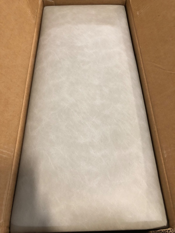 Photo 1 of Upholstered Headboard for King Size Bed, Wall Mounted & Peel and Stick Headboard, Soundproof DIY Wall Panels, Leather Head Board in Modern Design for Bedroom (12 Panels, Each 23.62"x9.84"
