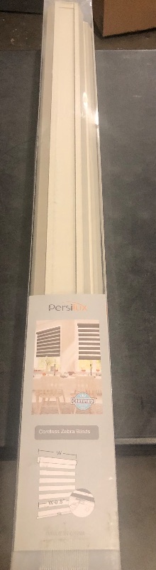Photo 1 of Persilux Cordless Zebra Blinds for Windows (33" W X72 H, Cream) Free-Stop Roller Windows Shades Dual Layer Light Control for Day and Night, Light Filtering Sheer Shades for Home, Easy to Install
