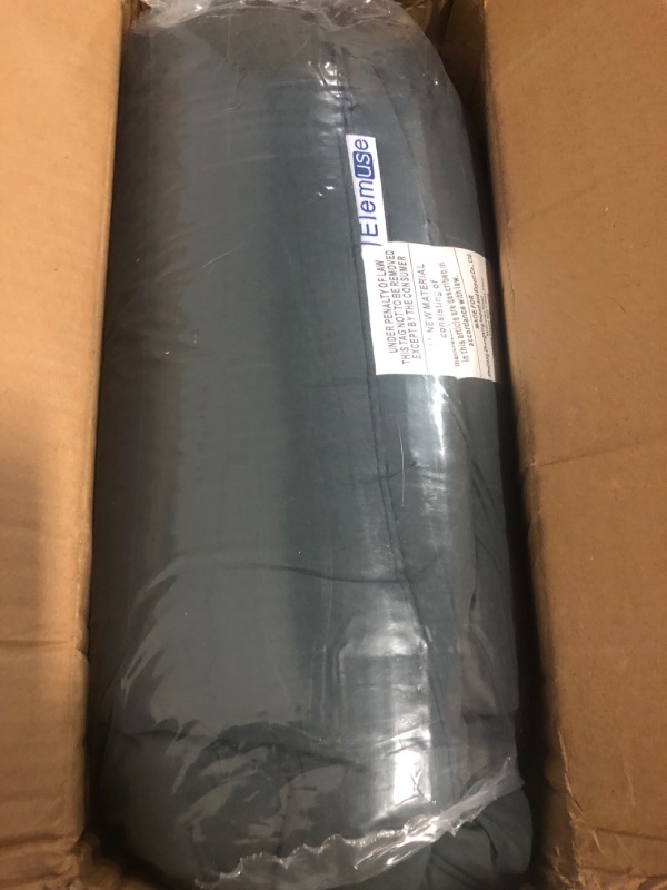 Photo 1 of ELEMUSE Queen Grey Mattress Topper for Back Pain, Extra Thick Mattress Pad Cover, Plush Soft Pillowtop with Elastic Deep Pocket, Overfilled Down Alternative Filling
