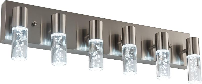 Photo 1 of Modern Bathroom Vanity 6 Light Fixture Over Mirror Lighting LED White Light 6000K