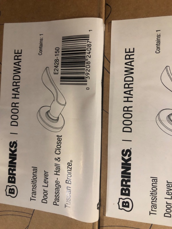 Photo 1 of *SEALED* Probrico Matte Black Passage Door Levers Square Hall Closet Handles, Heavy Duty Interior Non-Locking Lever Sets, Reversible for Right & Left Side, 6 Pack