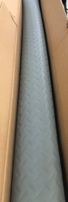 Photo 1 of 4x6 FT Garage Floor Mat, 2.8mm Thickened Flooring Roll Diamond Plate PVC Rubber Trailer Mat, Non-Slip Floor Mat for Garage, Warehouse, Gyms, Boats, Pickup Truck, Gray

