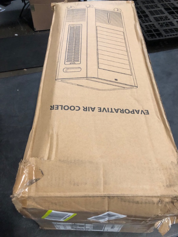 Photo 1 of Evaporative Air Cooler Portable: Fans That Blow Cold Air for Room, Bedroom, Indoor, Office - Swamp Cooling Fan with 19ft Remote, 12H Timer, 30dB Quiet, 3 Speeds, 2.1Gal Water Tank, Ice Pack
