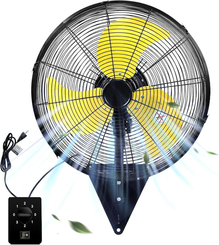 Photo 1 of 18 Inch Wall Mount Fan Oscillating Wall-Mounted
