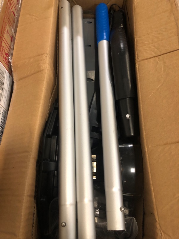Photo 1 of Cordless Handheld Pool Vacuum Cleaner with 4 Filter Bags, Suitable for Ultra-fine Impurity Filtration | Dual Brush Heads + Aluminum Poles | 20.5 GPM Suction -Powerful Spa Vacuum for Hot Tub
