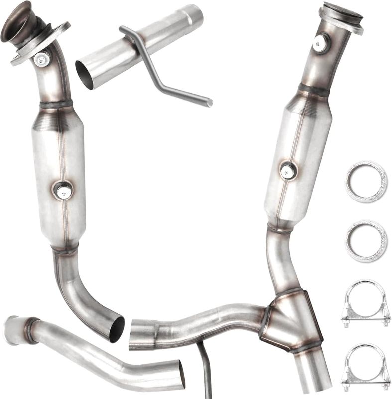Photo 1 of Left  Right Catalytic Converter Compatible with 2011 2012 2013 2014 Ford F150 V8 5.0L, Replace# 50567, 53904, 160069, 898844, 645252, 645251, Direct-fit(EPA Compliant)
