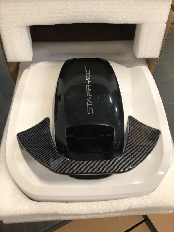 Photo 1 of Automatic Pool Cleaner Robot, Cordless Robotic Pool Vacuum, Smart Navigation, White and Black
