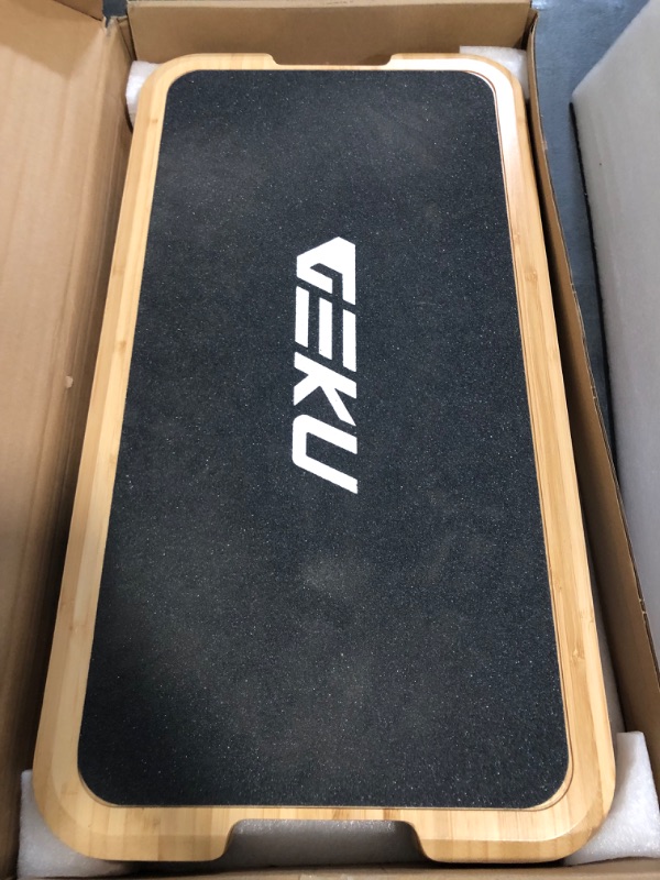 Photo 1 of Resistance Band Workout Footplate - Wood Exercise Platform with Non-Slip Surface for Band Training, Stretching, and Full-Body Home Gym
