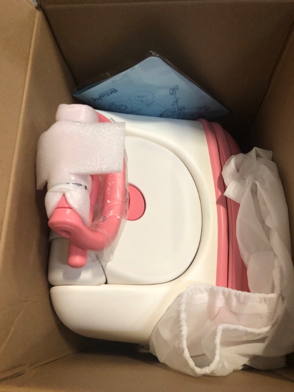 Photo 1 of Kids Ride-on Luggage with Spinner Wheels Suitcase, Kid's Ride-On Suitcase Help Your Child Relax, Carry On Trolley Luggage (Pink)
