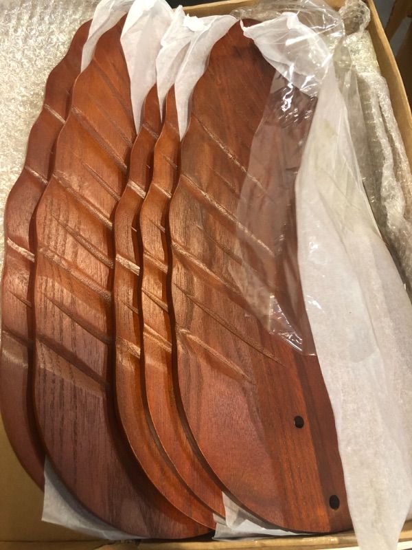 Photo 1 of 18 3/4 "Fan Blades,Fan Replacement Blades For 42'' Ceiling Fan,Fan Blades,Ceiling Fan Blades Replacement,Replacement Blades For Ceiling Fan,Solid Wood Banana Shaped Fan Blades.(5pcs). ? ?
