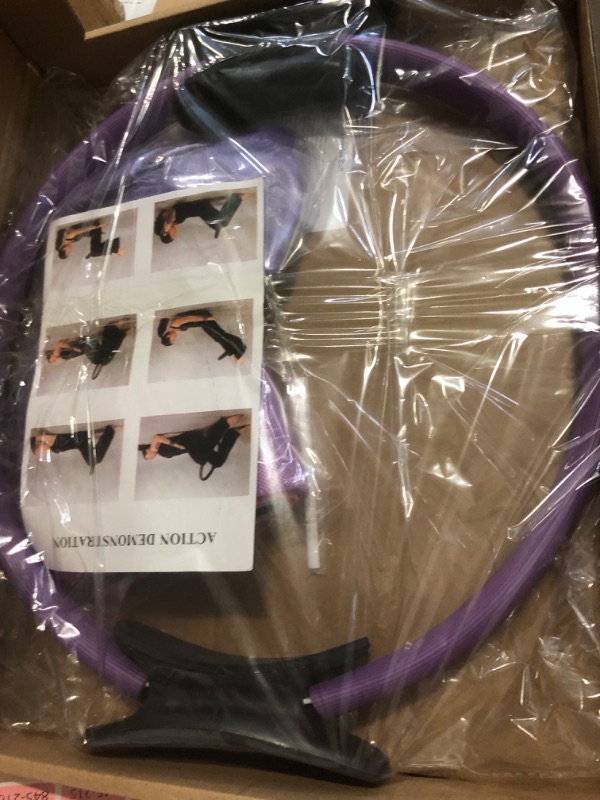 Photo 1 of Pilates Essentials Kit for Home Women, Ring and Ball Set, Pilates Equipment for Workouts, 3 Resistance Bands, Grip Socks, 14 Inch Magic Circle, Mini Exercise Ball, Great Exercise Equipment
