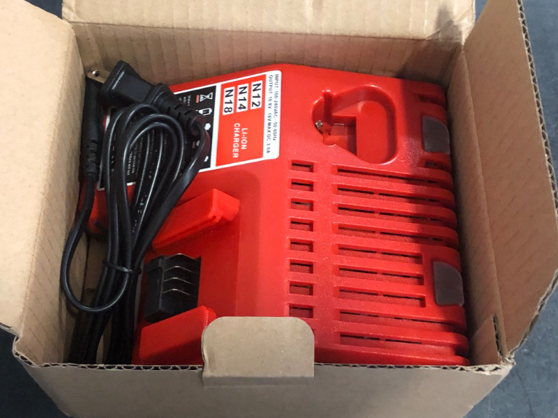 Photo 1 of Replacement Rapid Charger for Milwaukee M12 and M18 Batteries, 12V/18V Lithium-Ion - Compatible with 48-59-1812
