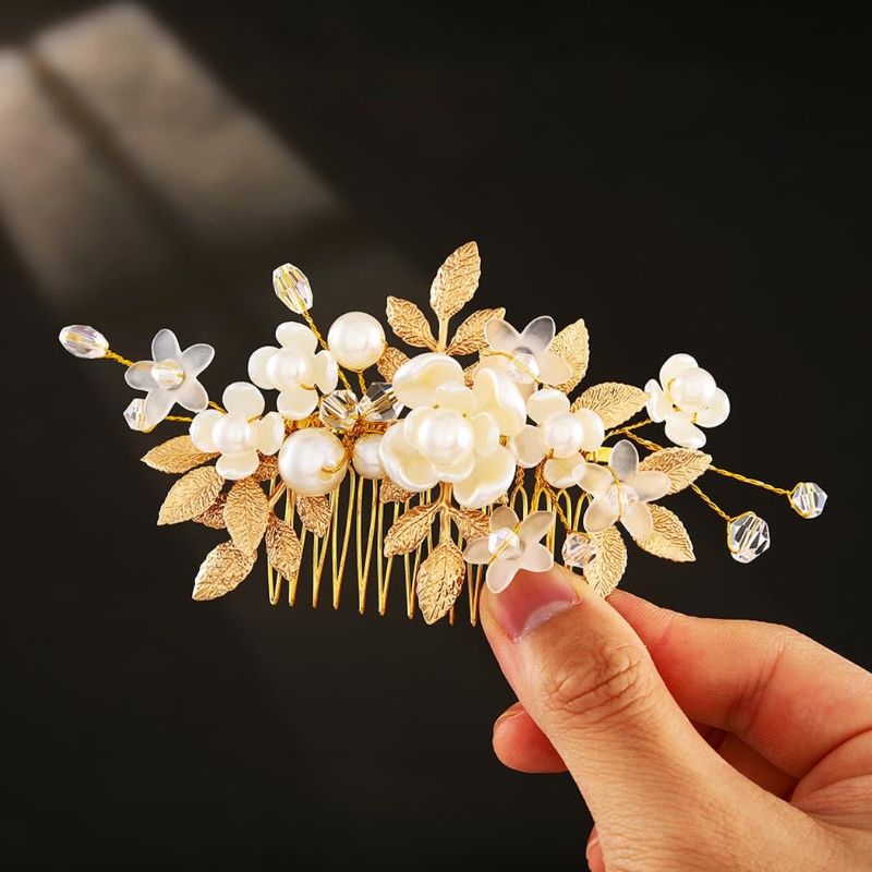Photo 1 of Asooll Flower Hair Comb Hair Accessories for Women
