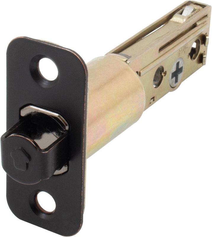 Photo 1 of Stone Harbor Hardware Latch for Round Pocket Door Locks, Privacy (Bed/Bath), 2-3/4 Inches, Vintage Bronze