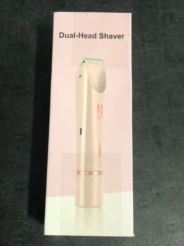 Photo 1 of 2025 New 2-in-1 Electric Bikini Trimmer for Women - Dual Head Electric Razor,Waterproof Painless Bikini Shaver, Pubic Hair Trimmer for Private Area & Body Hair, Pink
