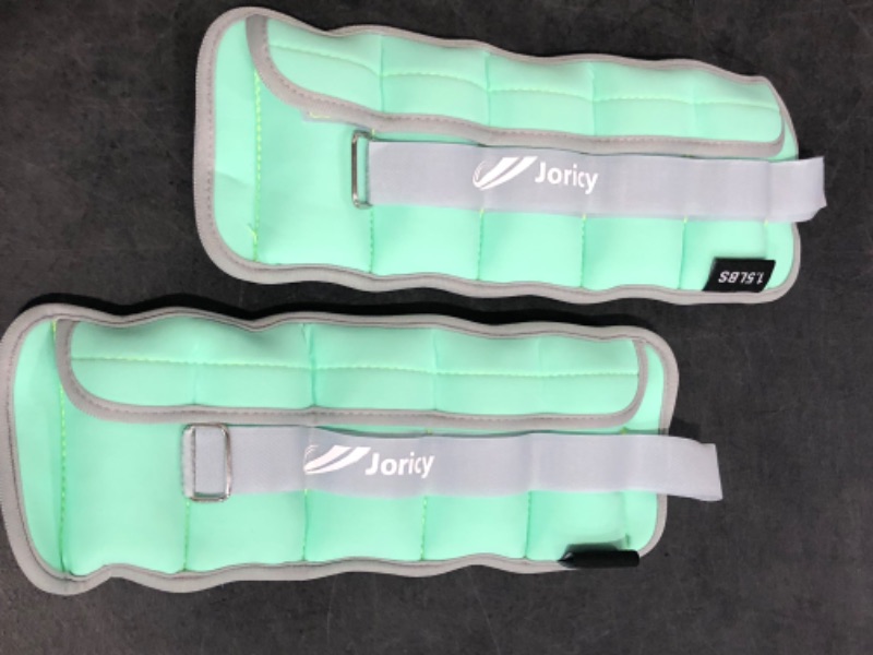 Photo 1 of Adjustable Ankle Weights for Women Men Kids 1/2/3/4/5/6/8/10/12/20 LBS 1 Pair Wrist Leg Arm Weights with Removable Weight Strength Training Weight for Walking Running Fitness Physical Therapy
