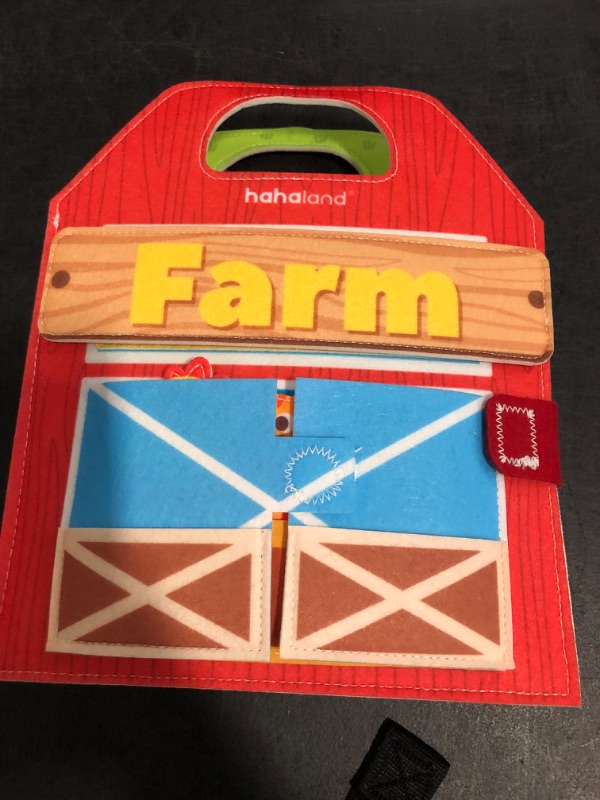 Photo 1 of Busy Board for 1 Year Old - Farm Animals Quiet Busy Book for Toddlers 1-3 - Montessori Toys for 1 Year Old Boy Girl Gifts - Educational Activity Books Felt Learning Board Airplane Travel Toys