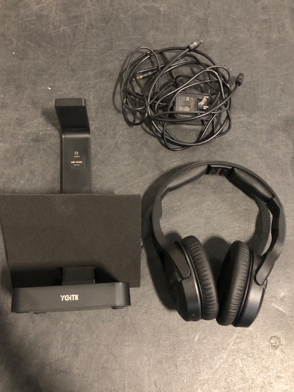 Photo 1 of ANSTEN Wireless Headphones for TV Watching with Digital Optical RCA 2.4 GHz RF Transmitter Charging Dock, Over Ear Headset with 3 Audio Modes, 197 FT Wireless Range, 10 Hrs Audio Playtime
