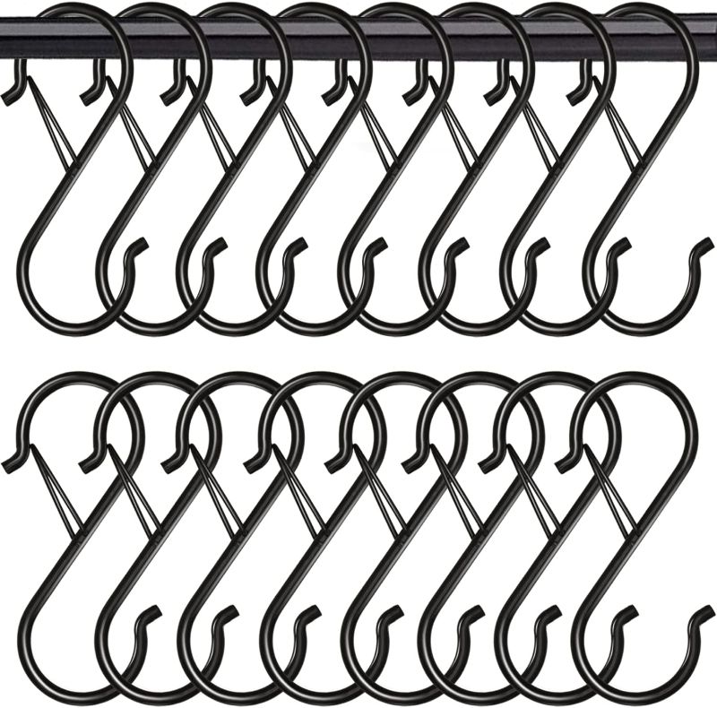 Photo 1 of 16 Pack Black S Hooks

