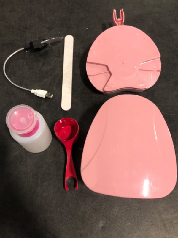 Photo 1 of *PINK/ Like New* Makartt Nail Stand Hand Rest for Nails, Manicure Supplies with Multi Angle & Polish Trays, Foot Station Supply for Salon Home DIY
