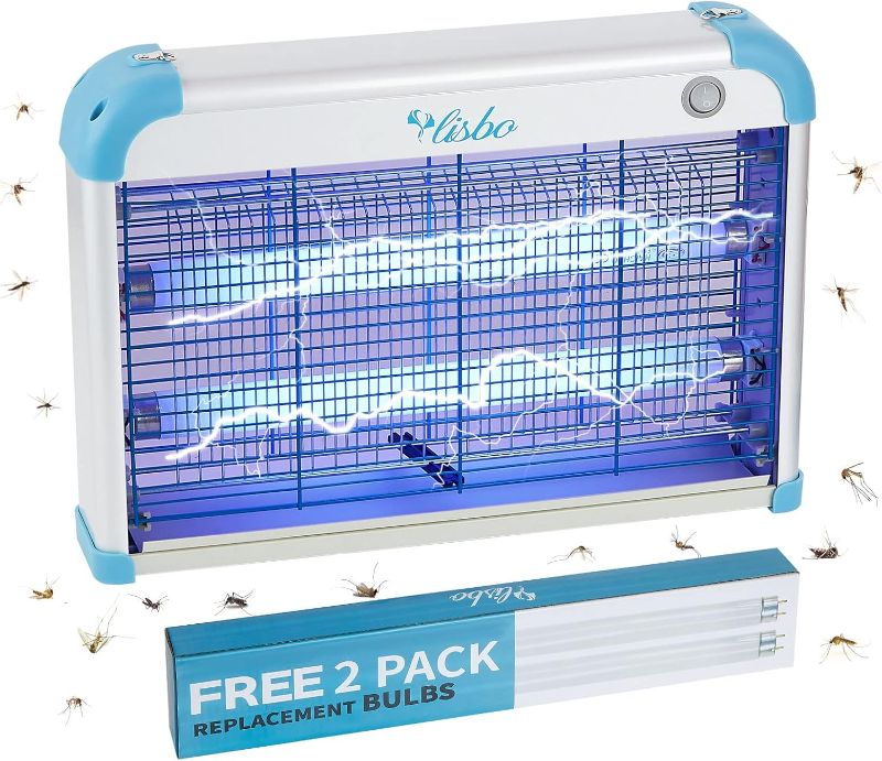 Photo 1 of Electric Bug Zapper, 3000 Volt Powerful Flying Insect Mosquito Flies Killer 20W Blue UV Light Attract, Plug-in Pest Control Machine for Moth,Fruit Fly,Fungus Gnat,Garage Catcher/Eliminator/Shocker