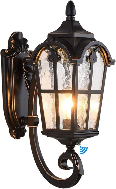 Photo 1 of LONEDRUID Outdoor Wall Light Fixtures Black Roman 17.71" H Sconce
