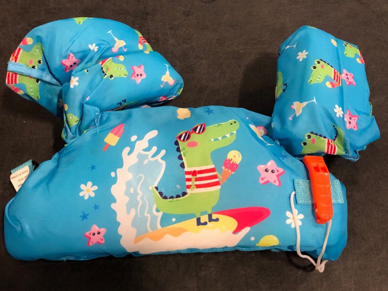 Photo 1 of MoKo Toddler Swim Vest for Kids 13-30/20-50/22-66lbs, Swim Arm Floaties Cartoon Swimming Water Wings Pool Float Vests Sleeves Shoulder Straps Arm Band for Children Learn to Swim
