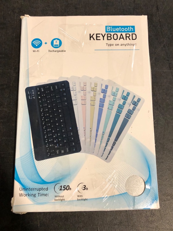 Photo 1 of Bluetooth Keyboard for iPad 10th Generation, iPad Pro 13/12/11/10/9/8/7 inch, iPad Air 13/11th Gen, iPad mini, Samsung Xiaomi Tablets, etc. - Slim Wireless Portable Travel Office Computer Accessories
