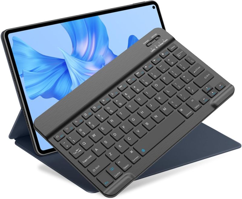 Photo 1 of Bluetooth Keyboard for iPad 10th Generation, iPad Pro 13/12/11/10/9/8/7 inch, iPad Air 13/11th Gen, iPad mini, Samsung Xiaomi Tablets, etc. - Slim Wireless Portable Travel Office Computer Accessories

