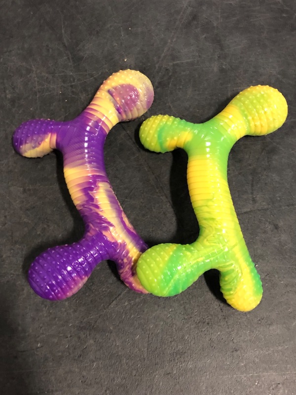 Photo 1 of Dog Toys for Aggressive Chewers 2 Pack, Indestructible Dog Toys for Large Dogs, Tough Dogs Chew Toy to Keep Them Busy, Beef Flavored, Gifts for Large Medium Breed
