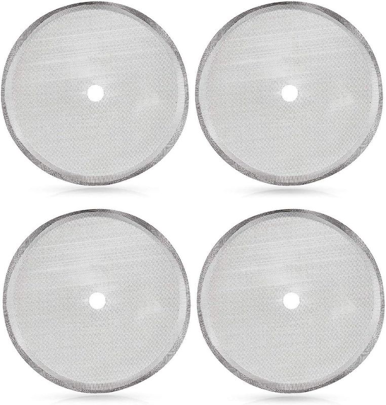 Photo 1 of Secura French Press Replacement Screens, Stainless Steel Reusable Mesh Filter for 34 Ounce, 1 Liter, 8 Cup Coffee Press, 4 Pack