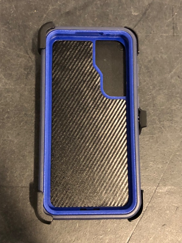 Photo 1 of Samsung Galaxy S24 FE 5G Case, S24 FE Heavy Duty case, [Belt Clip Holster] [Glass Screen Protector] [Military Grade Protective ] [Shockproof] [Dropproof] [Dust-Proof] (Dark Blue)
